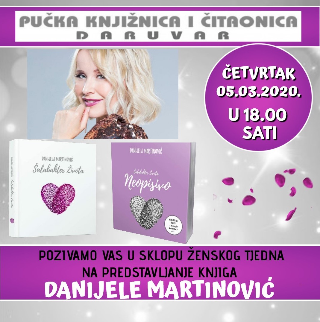 foto/Ženski tjedan: predstavljanje knjiga Danijele Martinović