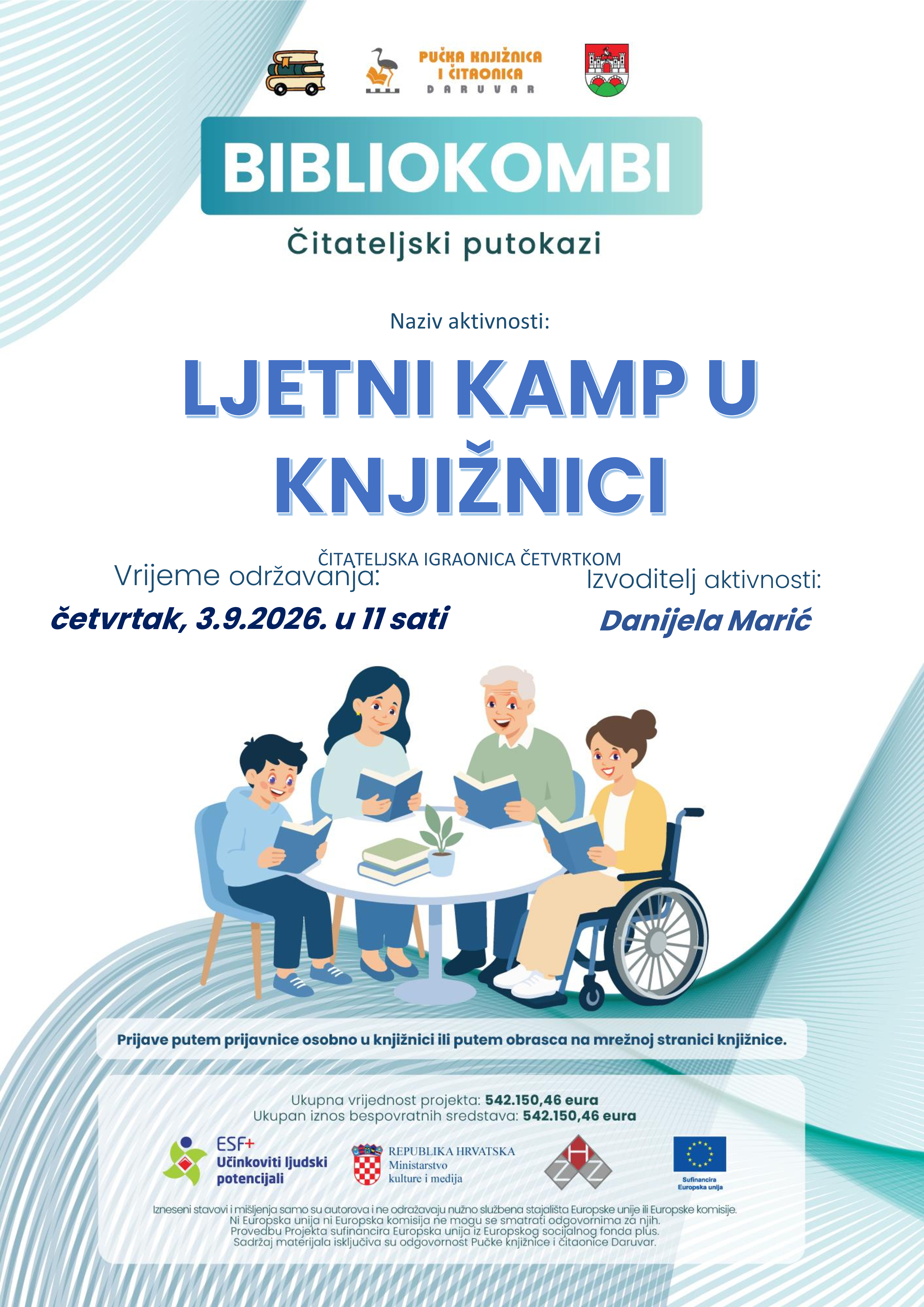 Bibliokombi - Poster LJETNI KAMP 